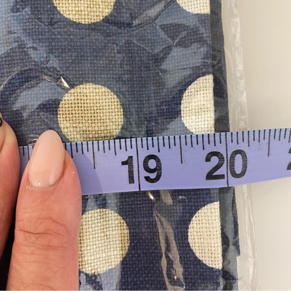 NWT Sarah Richardson Polka Pillow Covers (2) 20”x15” Blue White Tan - Picture 6 of 6